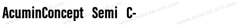 AcuminConcept Semi C字体转换